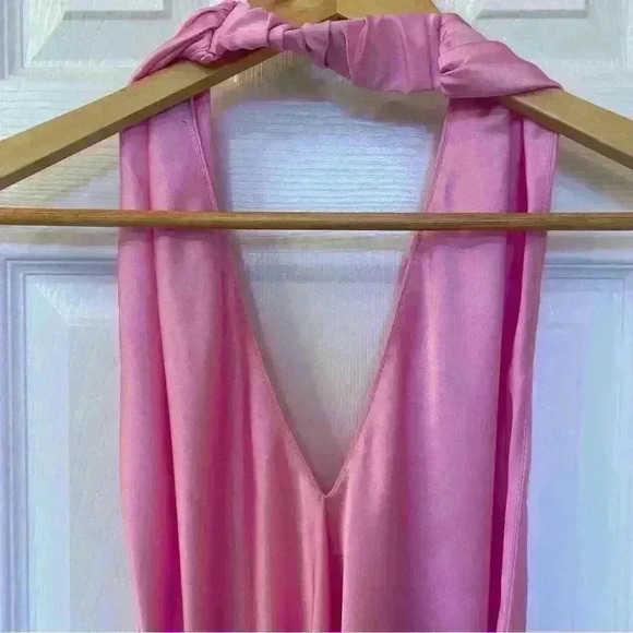 Show Me Your Mumu Jasmine Halter Mini In Pink Size M - Picture 10 of 13